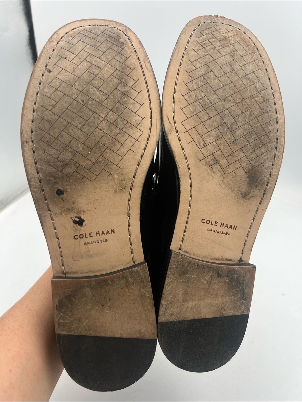COLE HAAN GRAND 360 Black Patent Leather Loafer Women’s Size 8.5 - Picture 10 of 14